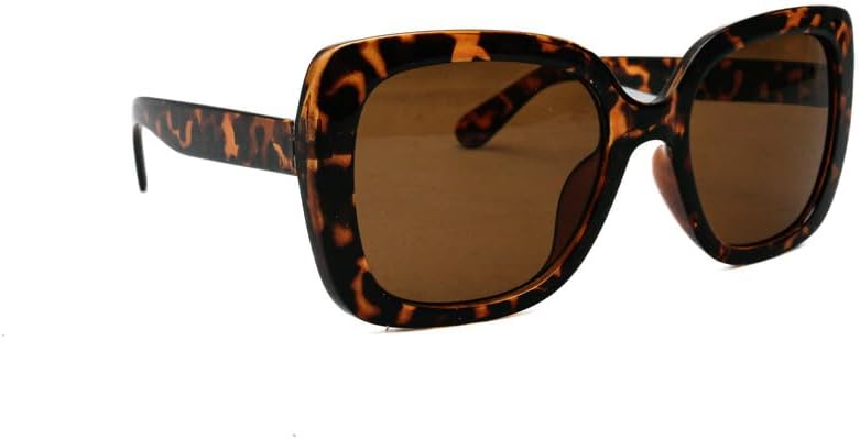 Daiso Square Sunglasses – Brown | Stylish UV Protection Eyewear for Men & Women - Image 3